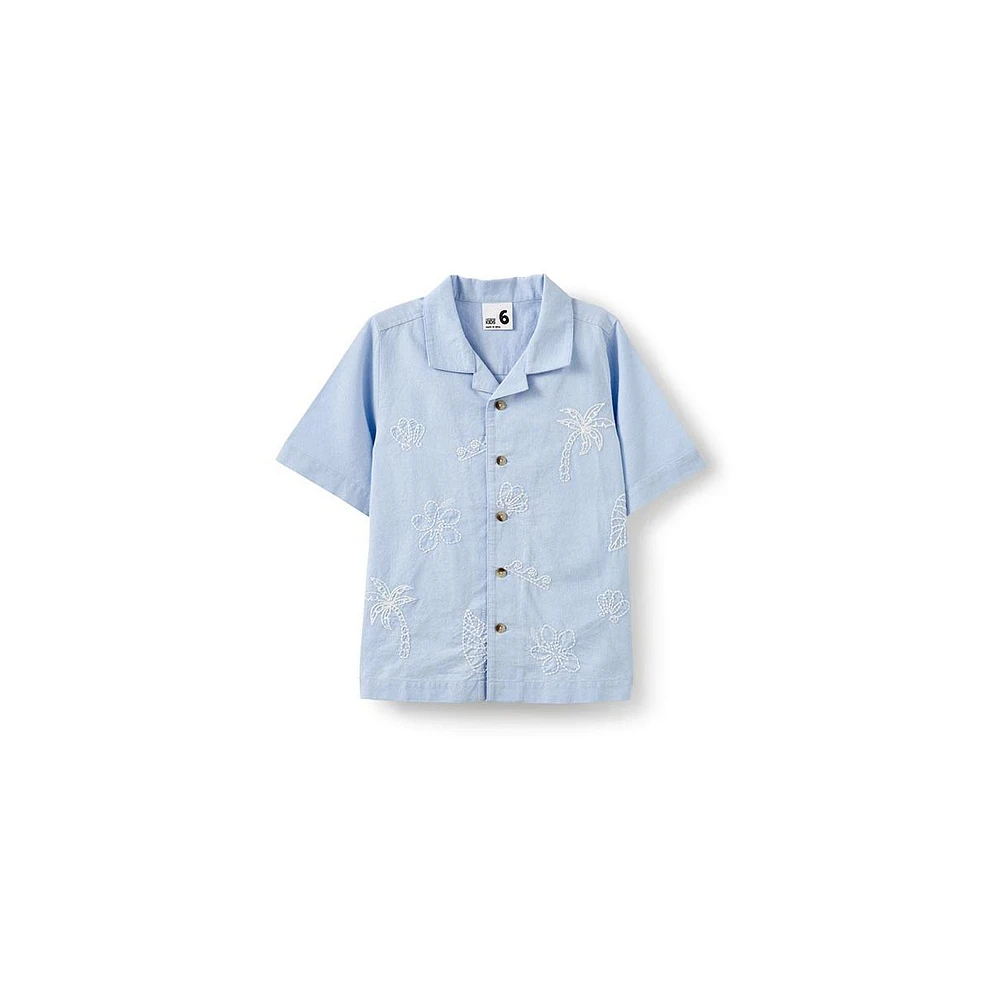 Cotton On Little Boys Little/Big Cabana Short Sleeve Shirt