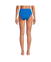 Lands' End Women's Seamed High Waisted Bikini Bottoms