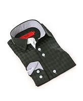 Elie Balleh Little Boys Black Button-Down Slim Fit Shirt
