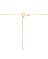 Sky Blue Topaz Bezel Circle 18" Pendant Necklace (3-3/4 ct. t.w.) in 14k Gold