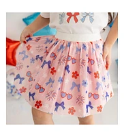 Sweet Wink Little and Big Girls Red, White, & Cute Tutu Skirt