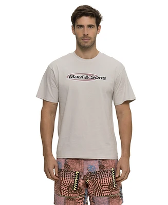 Maui and Sons Men's Flying Disc Short Sleeve T-shirt
