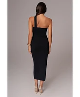 Jluxlabel Women's Ivone Asymmetrical Midi Dress