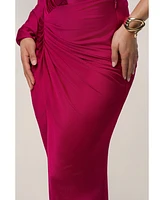 Jluxlabel Women's Mira Drape Maxi Skirt