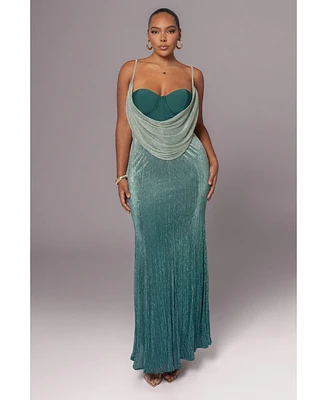 Jluxlabel Women's Dusk Shimmery Nights Maxi Dress