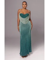 Jluxlabel Women's Dusk Shimmery Nights Maxi Dress