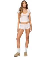 Edikted Women's Arcadia Lacey Shorts