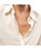 Spero London Twisted Beads Sterling Silver Chain Necklace