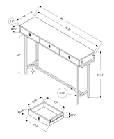 Console Table with Drawers for Entryway Hallway or Living Room Storage