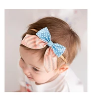 Sweet Wink Baby Girl's Patriotic Cutie Bow Baby Headband