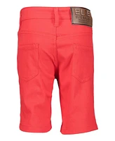 Elie Balleh Big Boys Red Cotton Twill Short