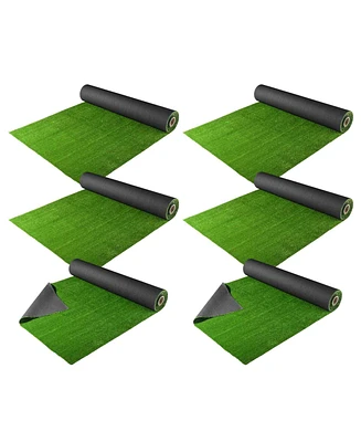 Yescom 6pcs 65x5 Ft Artificial Turf Grass Rug Gym Turf Indoor Outdoor Event Balcony Deck Patio