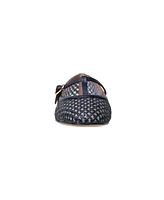 Monet | Raffia and Nappa Leather T-Strap Flats