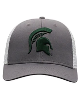 Top of the World Men's Gray Michigan State Spartans Trucker Adjustable Hat