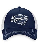 Fanatics Women's Navy/White Washington Capitals Fundamental Trucker Adjustable Hat