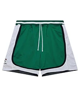 Mitchell Ness Men's AND1 Black/Green AND1 Og Game Mesh Reversible Shorts