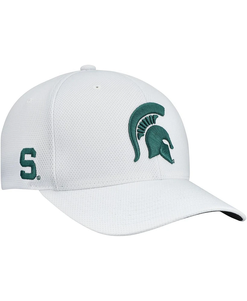 Top of the World Men's White Michigan State Spartans Reflex Hybrid Tech Flex Hat