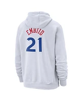 Nike Men's Joel Embiid White Philadelphia 76ers 2024/25 City Edition Name Number Pullover Hoodie