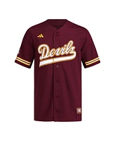Adidas Men's Maroon Arizona State Sun Devils Reversible Retro Full-Button Baseball Jersey
