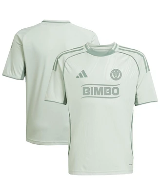 Adidas Big Boys and Girls Light Green Philadelphia Union 2025 One Planet Pre-Match Jersey