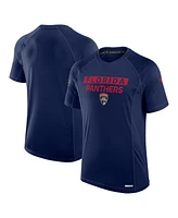Fanatics Men's Navy Florida Panthers Authentic Pro Rink Tech T-Shirt