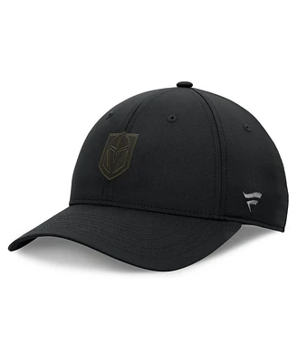 Fanatics Men's Black Vegas Golden Knights Authentic Pro Road Logo Adjustable Hat