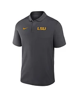 Nike Men's Anthracite Lsu Tigers Primetime Victory Primary Logo Performance Polo Shirt