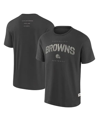 Fanatics Men's Charcoal Cleveland Browns Elements Weathered Tonal Future Ground T-Shirt