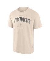 Fanatics Men's Cream Minnesota Vikings Elements Weathered Tonal Future Ground T-Shirt