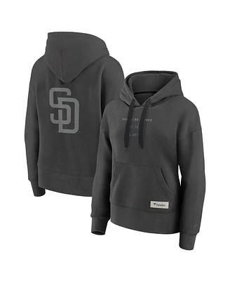 Fanatics Women's Charcoal San Diego Padres Elements Future Ground Subtle Tonal Pullover Hoodie