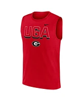 Nike Men's Red Georgia Bulldogs Primetime Tricode Legend Performance Tank Top
