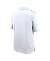 Logo Athletic Men's White/Gray Detroit Lions Sandlot Game Polo Shirt