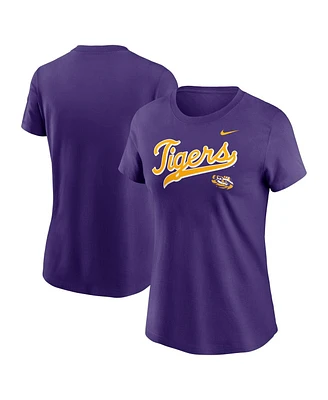 Nike Women's Purple Lsu Tigers Local Script T-Shirt