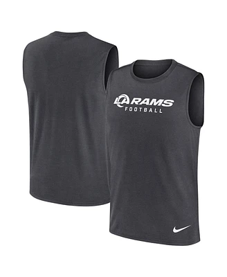 Nike Men's Charcoal Los Angeles Rams Primetime Legend Performance Muscle Tank Top