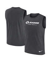 Nike Men's Charcoal Los Angeles Rams Primetime Legend Performance Muscle Tank Top