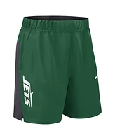 Nike Men's Green New York Jets Woven Victory Performance Shorts