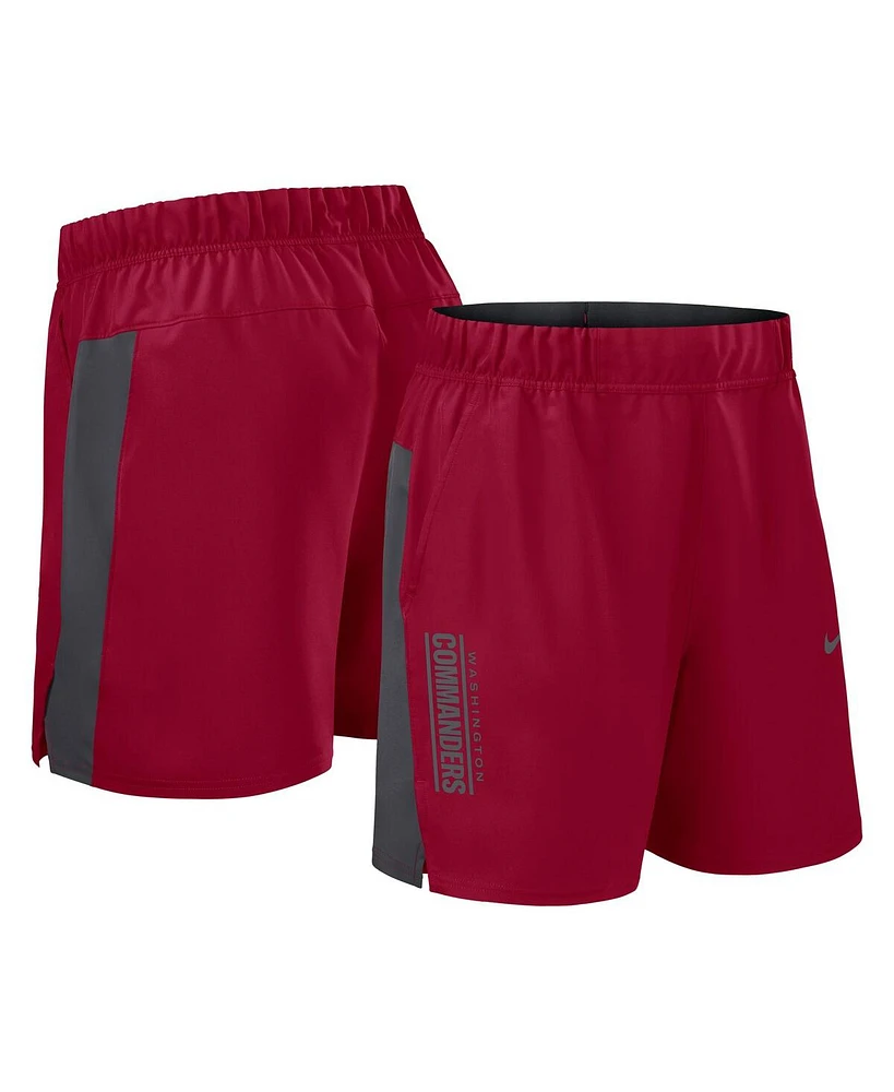Nike Men's Burgundy Washington Commanders Woven Victory Performance Shorts