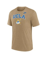 Nike Men's Heather Light Brown Ucla Bruins Legacy Arch Tri-Blend T-Shirt