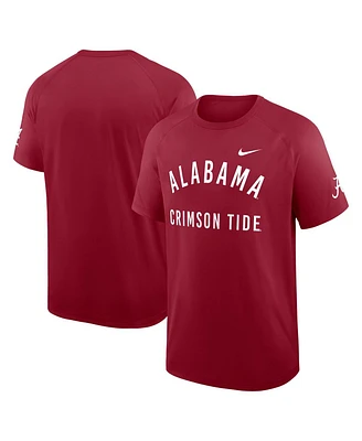Nike Men's Crimson Alabama Tide Ready Raglan Premium Performance T-Shirt
