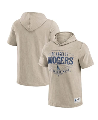 Fanatics Men's Tan Los Angeles Dodgers Hooded T-Shirt
