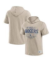 Fanatics Men's Tan Los Angeles Dodgers Hooded T-Shirt