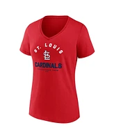 Logo Athletic Women's Red St. Louis Cardinals Unrivaled V-Neck T-Shirt