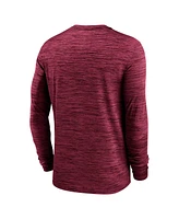 Nike Men's Garnet Florida State Seminoles 2025 Sideline Velocity Performance Long Sleeve T-Shirt