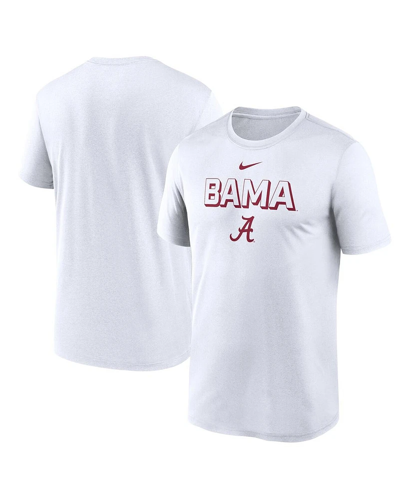 Nike Men's White Alabama Crimson Tide 2025 Sideline Legend Performance T-Shirt