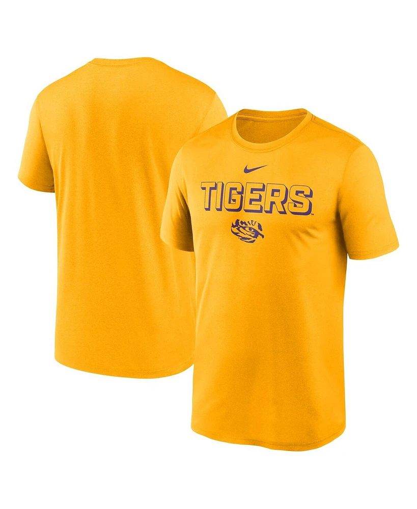 Nike Men's Gold Lsu Tigers 2025 Sideline Legend Performance T-Shirt