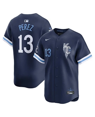 Nike Men's Salvador Perez Navy Kansas City Royals Connect Limited Jersey