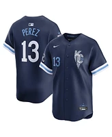 Nike Men's Salvador Perez Navy Kansas City Royals Connect Limited Jersey