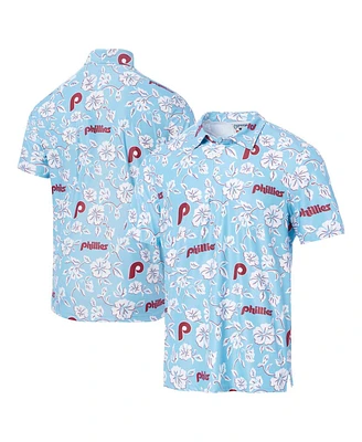 Reyn Spooner Men's Light Blue Philadelphia Phillies Cooperstown Collection Performance Polo Shirt