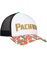 Lids Men's White Pacifico A-Frame Floral Trucker Adjustable Hat