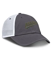 Nike Men's Gray Athletics Wordmark Club Adjustable Trucker Hat
